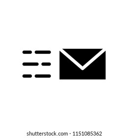 Email vector icon illustration sign.