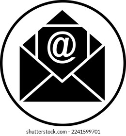 Email vector icon illustration sign on white background 