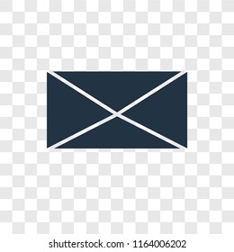 Email vector icon isolated on transparent background, Email logo concept
