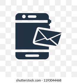 Email vector icon isolated on transparent background, Email transparency concept can be used web and mobile