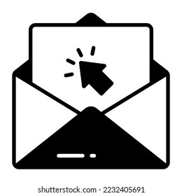 Email vector icon isolated on white background