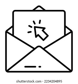 Email vector icon isolated on white background