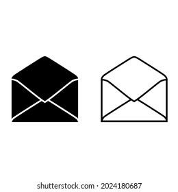 Email vector icon. Mail illustration symbol. post sign or logo.
