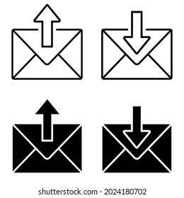 Email vector icon. Mail illustration symbol. post sign or logo.