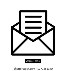 Email vector icon modern and simple flat symbol for web site, mobile,logo, app, UI