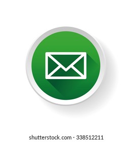 Email vector icon on button