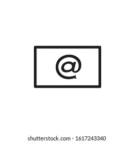 Email vector icon on eps 10 with a white background
