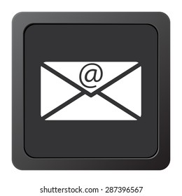 Email - vector icon on a grey button