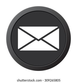 Email  - vector icon, on a grey button