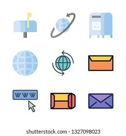 email vector icon set