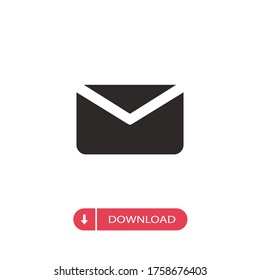 Email vector icon, simple sign for web site and mobile app.