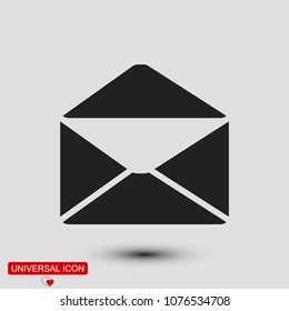 email vector icon, stock vector illustration flat design style