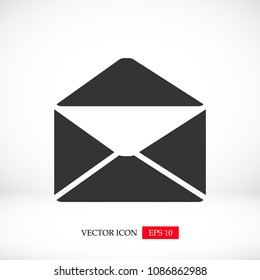 email vector icon, stock vector illustration flat design style