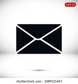 email vector icon, stock vector illustration flat design style