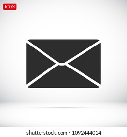 email vector icon, stock vector illustration flat design style