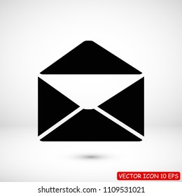 email vector icon, stock vector illustration flat design style