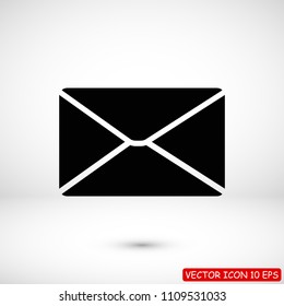 email vector icon, stock vector illustration flat design style