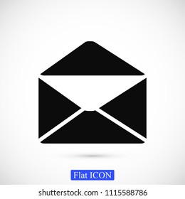email vector icon, stock vector illustration flat design style