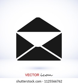 email vector icon, stock vector illustration flat design style