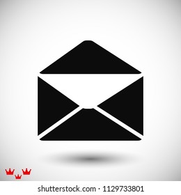 email vector icon, stock vector illustration flat design style