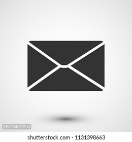 email vector icon, stock vector illustration flat design style