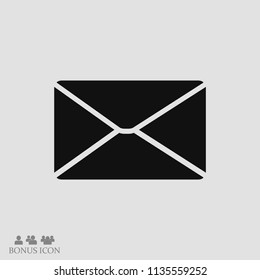 email vector icon, stock vector illustration flat design style