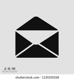 email vector icon, stock vector illustration flat design style