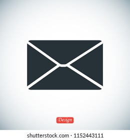 email vector icon, stock vector illustration flat design style