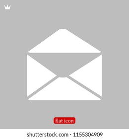 email vector icon, stock vector illustration flat design style