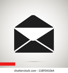 email vector icon, stock vector illustration flat design style