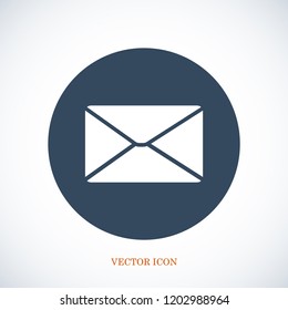 email vector icon, stock vector illustration flat design style