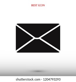 email vector icon, stock vector illustration flat design style