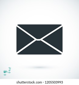 email vector icon, stock vector illustration flat design style
