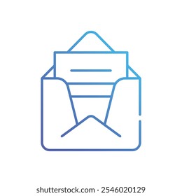 Ilustração de stock de ícone de vetor de e-mail