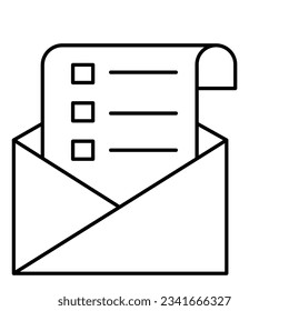 Icono de vector de correo electrónico que puede modificar fácilmente

