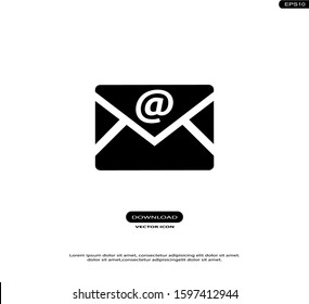Email Vector Icons in trendy flat style isolated on white background.eps10