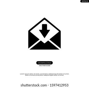 Email Vector Icons in trendy flat style isolated on white background.eps10