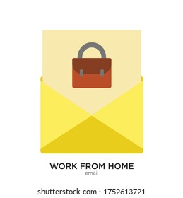 Email vector illustration flat design