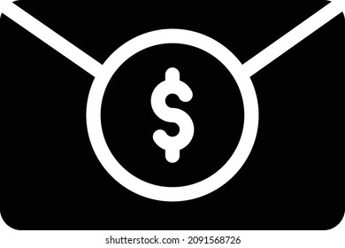 email vector illustration isolated on a transparent background . glyph vector icons for concept or web graphics.