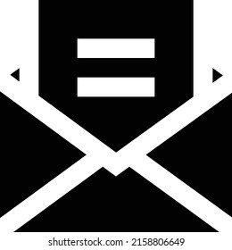 Ilustración del vector de correo electrónico en un fondo transparente.Símbolos de calidad premium.Icono vectorial de glifos para el diseño de conceptos y gráficos. 
