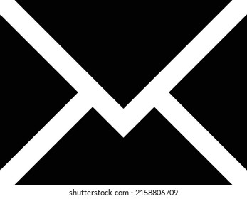 Ilustración del vector de correo electrónico en un fondo transparente.Símbolos de calidad premium.Icono vectorial de glifos para el diseño de conceptos y gráficos. 
