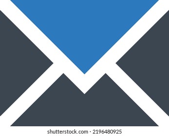 ilustración de vectores de correo electrónico en un fondo transparente.Símbolos de calidad premium.Icono vectorial de glifos para el diseño de conceptos y gráficos.