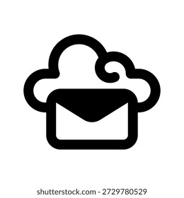 Ilustración vectorial por correo electrónico de iconos sólidos para Web ui ux