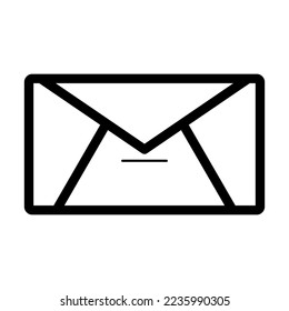 Email Vector Line Icon Design