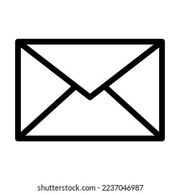 Diseño de iconos de línea de vector de correo electrónico
