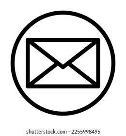 Diseño de iconos de línea de vector de correo electrónico