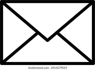 Diseño de iconos de línea de vector de correo electrónico