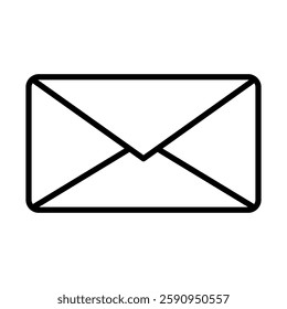 Email Vector Line Icon Design