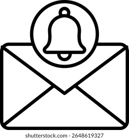 Design do ícone de linha do vetor de e-mail
