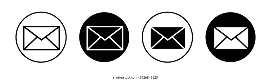 Ilustración de icono de línea vectorial de correo electrónico.